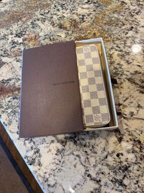 Louis Vuitton Zippy Wallet Damier Azur w/ Box Receipt